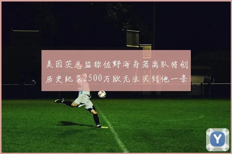 美因茨总监称佐野海舟若离队将创历史纪录2500万欧无法买到他一条腿